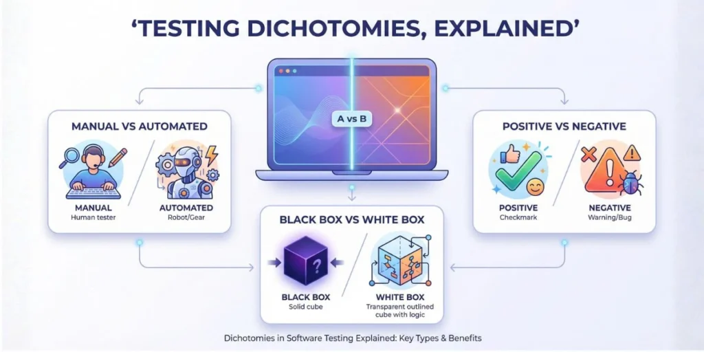 Dichotomies in Software Testing Explained: Key Types & Benefits