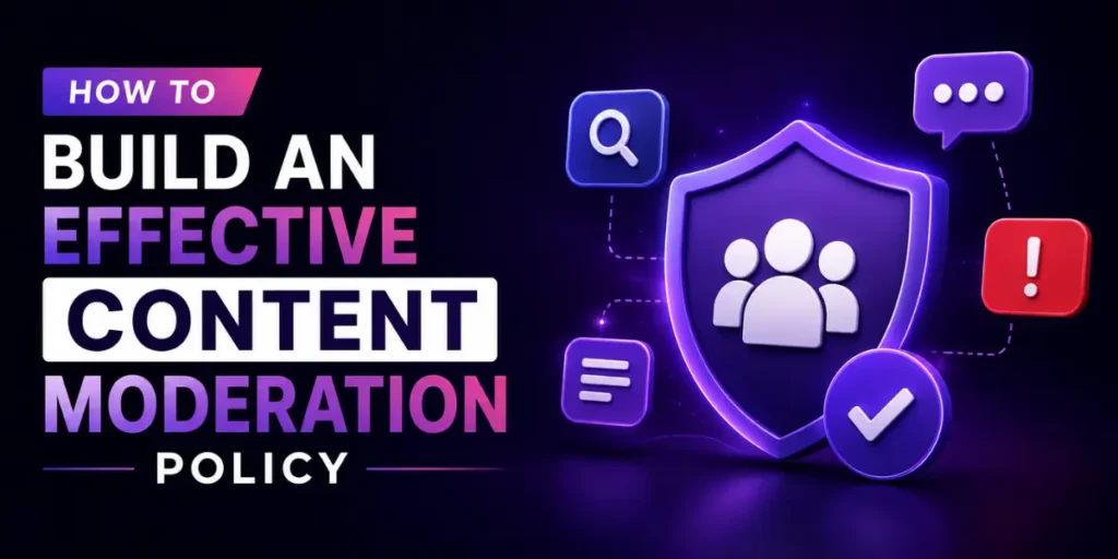 How to Build an Effective Content Moderation Policy for Online Communities
